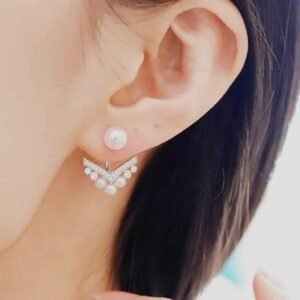 Home golden arrow earring